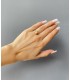 Anillo Cuarzo Rosa Braided