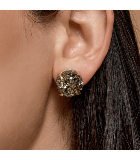 Aretes de Pirita Druzy