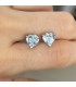 Aretes Corazón Pulido Sky Blue Topaz