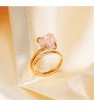 Anillo Cuarzo Rosa Single