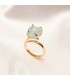 Anillo Aguamarina Druzy Single
