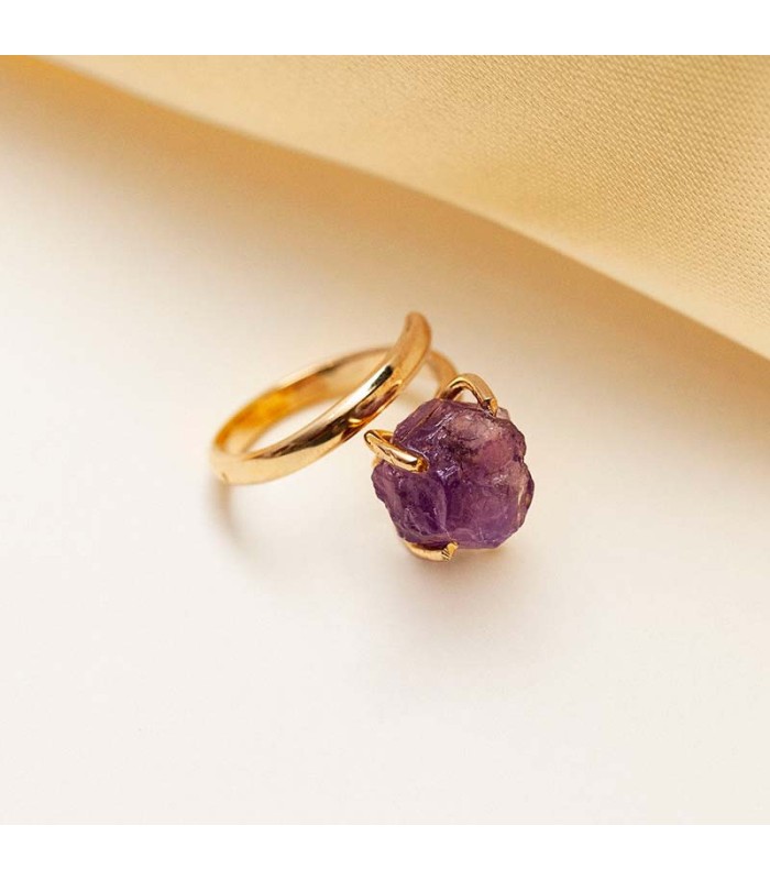 Anillo Amatista Druzy Single