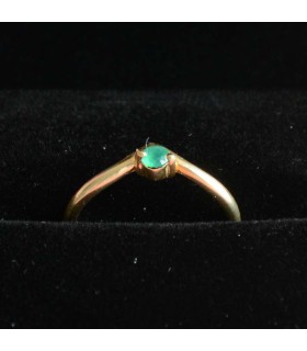 Anillo Ágata Verde Coronita