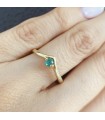 Anillo Ágata Verde Coronita