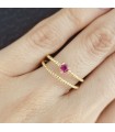 Anillo Rubi Doble Aro