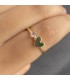 Anillo Topacio Rosa Corazón Mini
