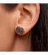 Aretes de Amatista en forma de corazón