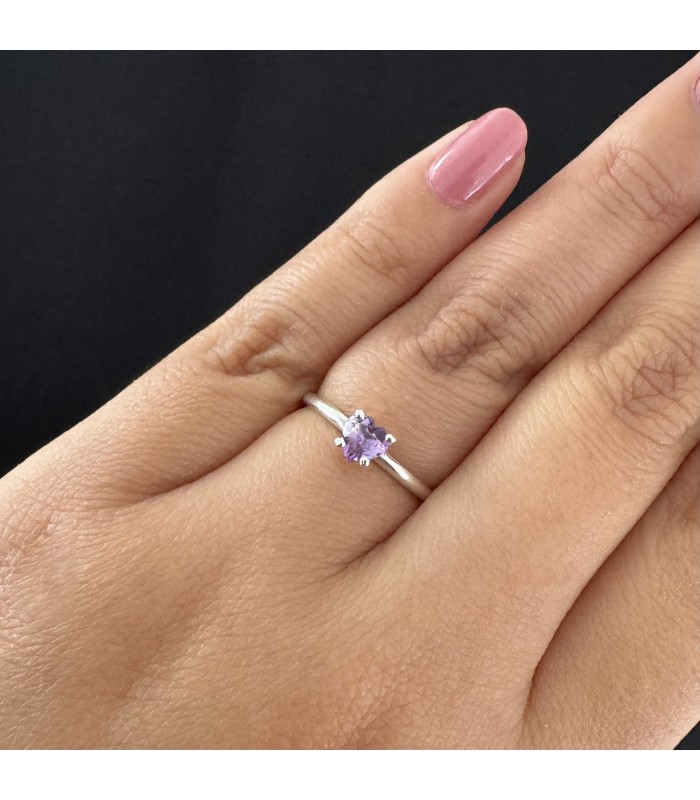 ANILLO MOM  HEART PLATA