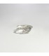 Anillo Labradorita y topacio blanco Infinity double Plata