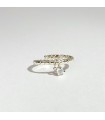 Anillo PiedraLuna Infinity trenzado