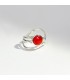 Anillo Cornalina Infinity style luxe Plata