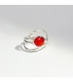 Anillo Cornalina Infinity style luxe Plata