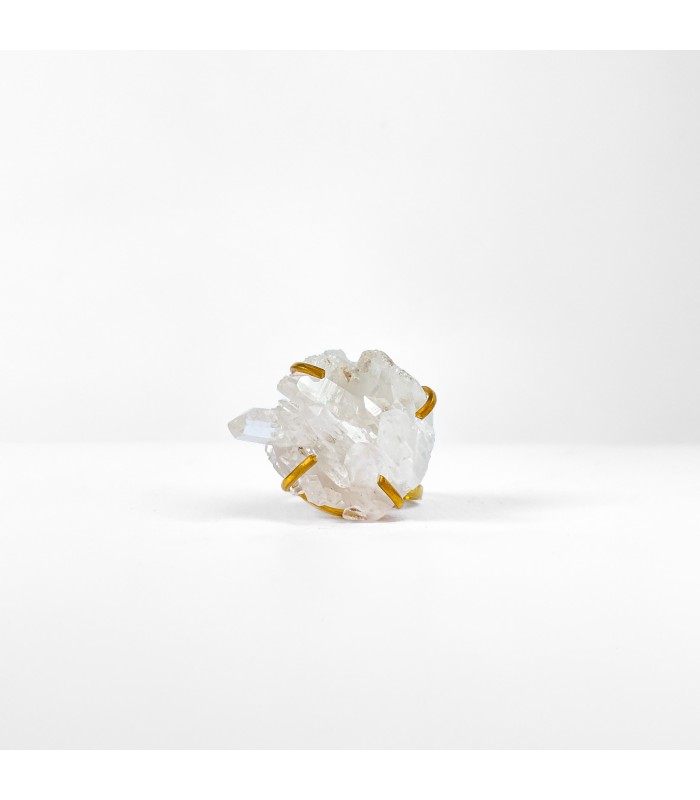 Anillo de Cuarzo Cristal Druzy