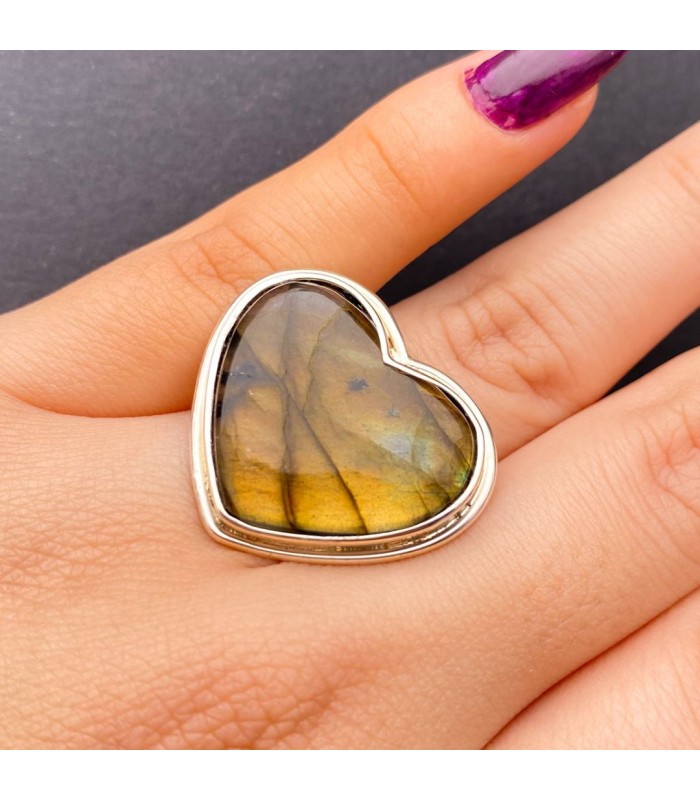 Anillo labradorita pequeño coleccion imperial