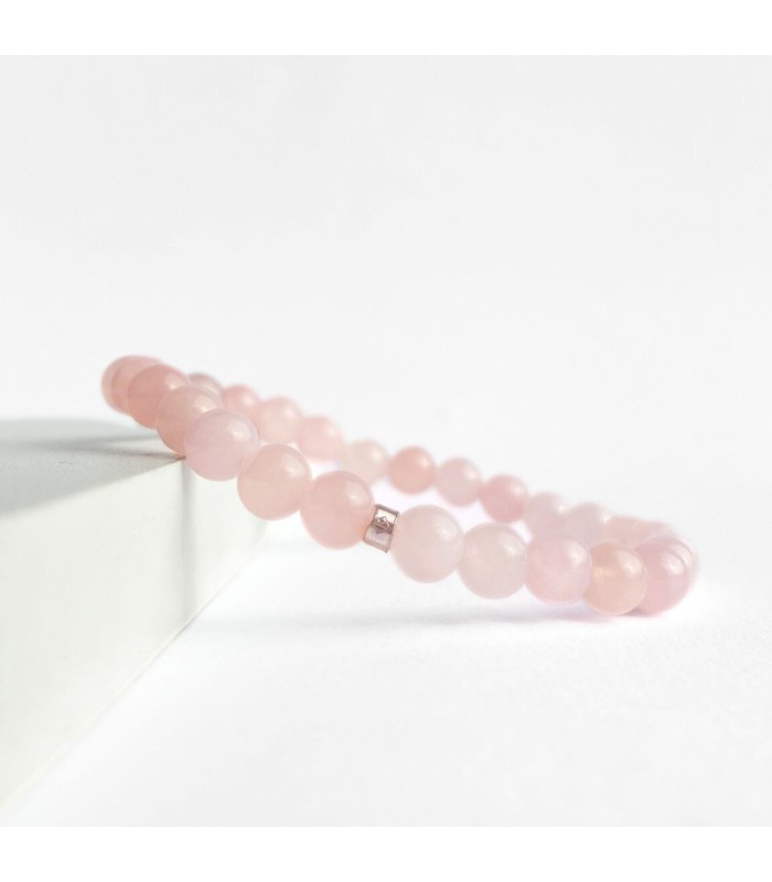 Pulsera de Cuarzo Rosa