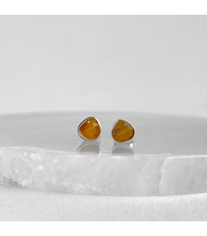 Arete Ojo de Tigre forma de gota
