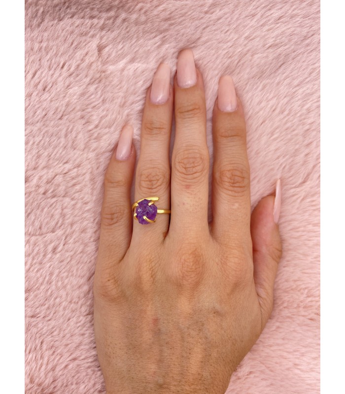 Anillo Amatista Druzy Single
